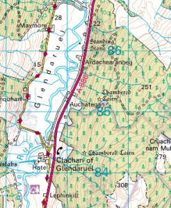 Ordnance Survey. (2002). Sheet 55, Lochgilphead and Loch Awe, Ed. C1. 1:50 000. OS Landranger map. Southampton: Ordnance Survey.